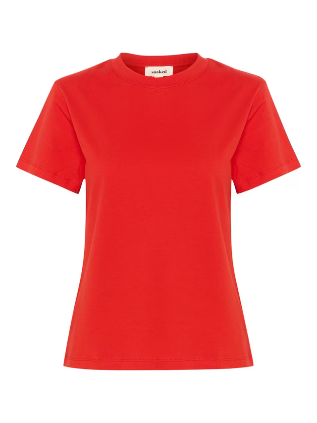 Soaked In Luxury Jina Short Sleeve T-Shirt, Goji Berry