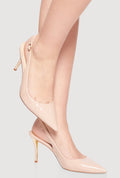 Pointed Toe Slingback Stiletto Heels