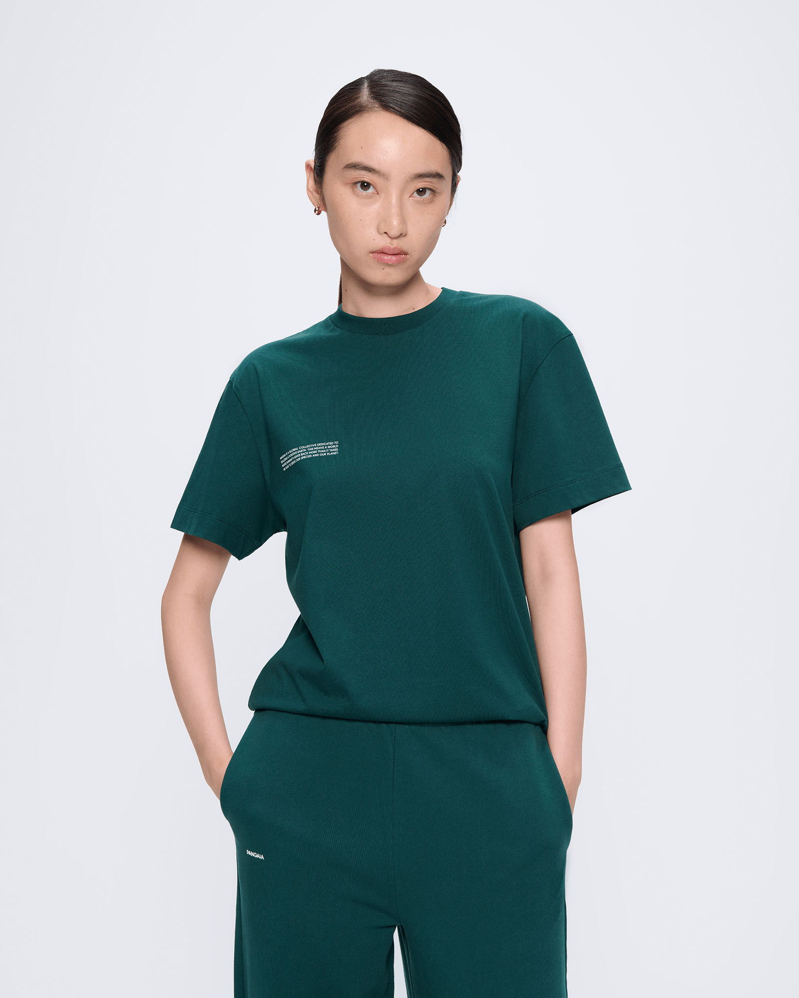 Womens 365 Midweight T-shirt—Foliage Green