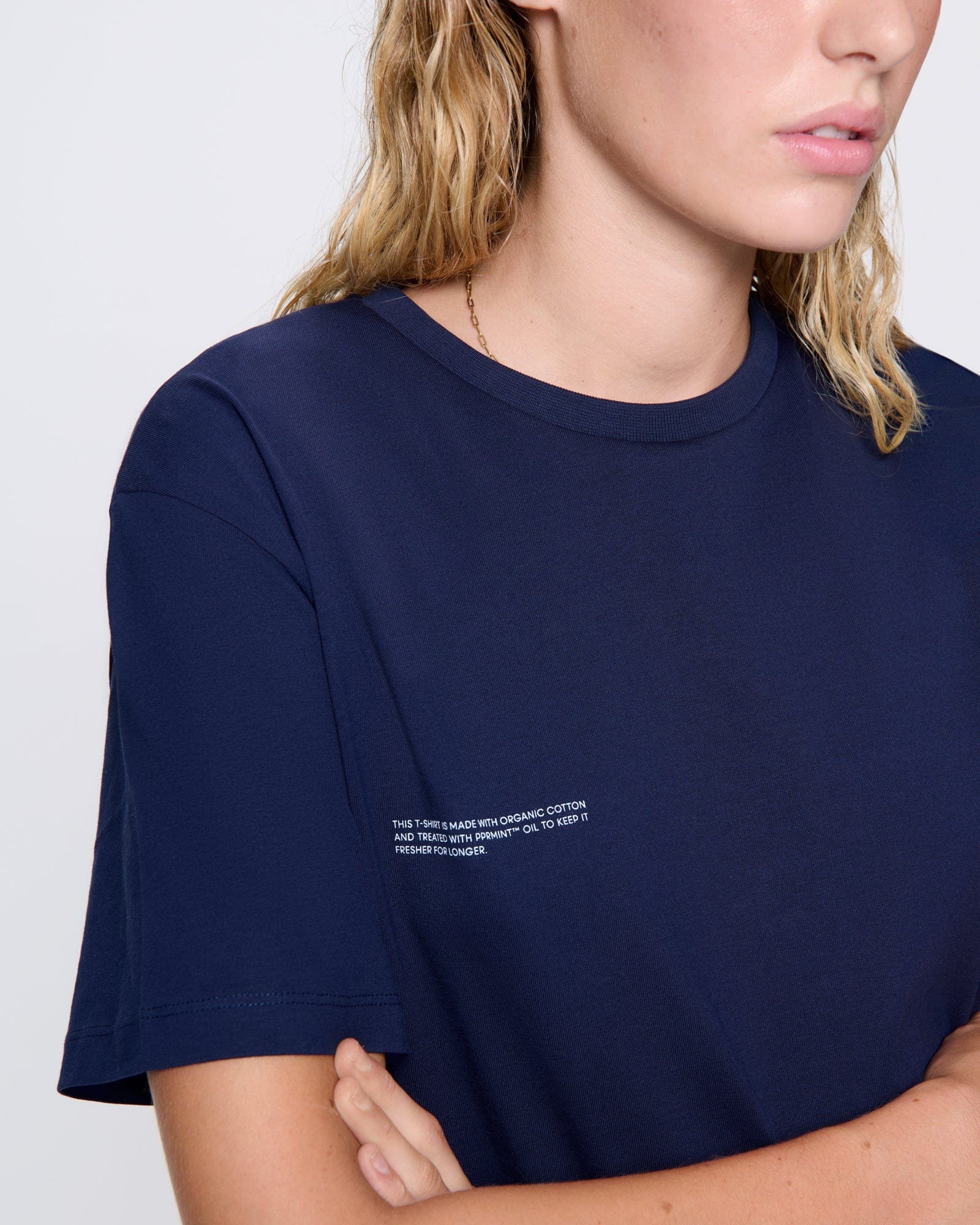 Womens 365 Midweight T-shirt—Navy