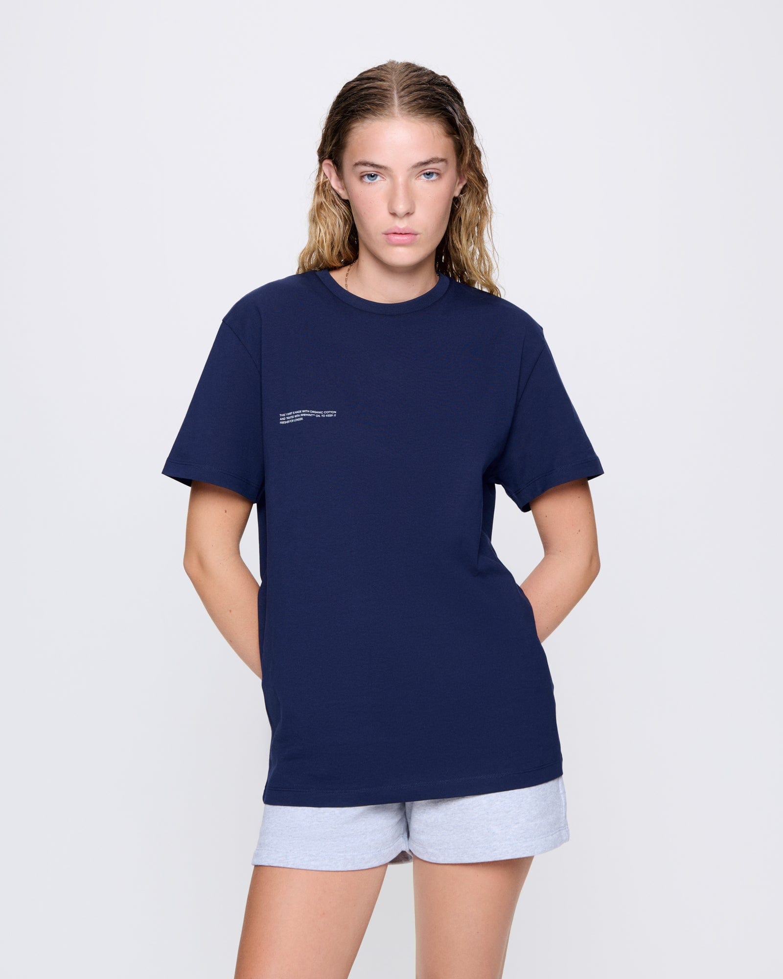 Womens 365 Midweight T-shirt—Navy