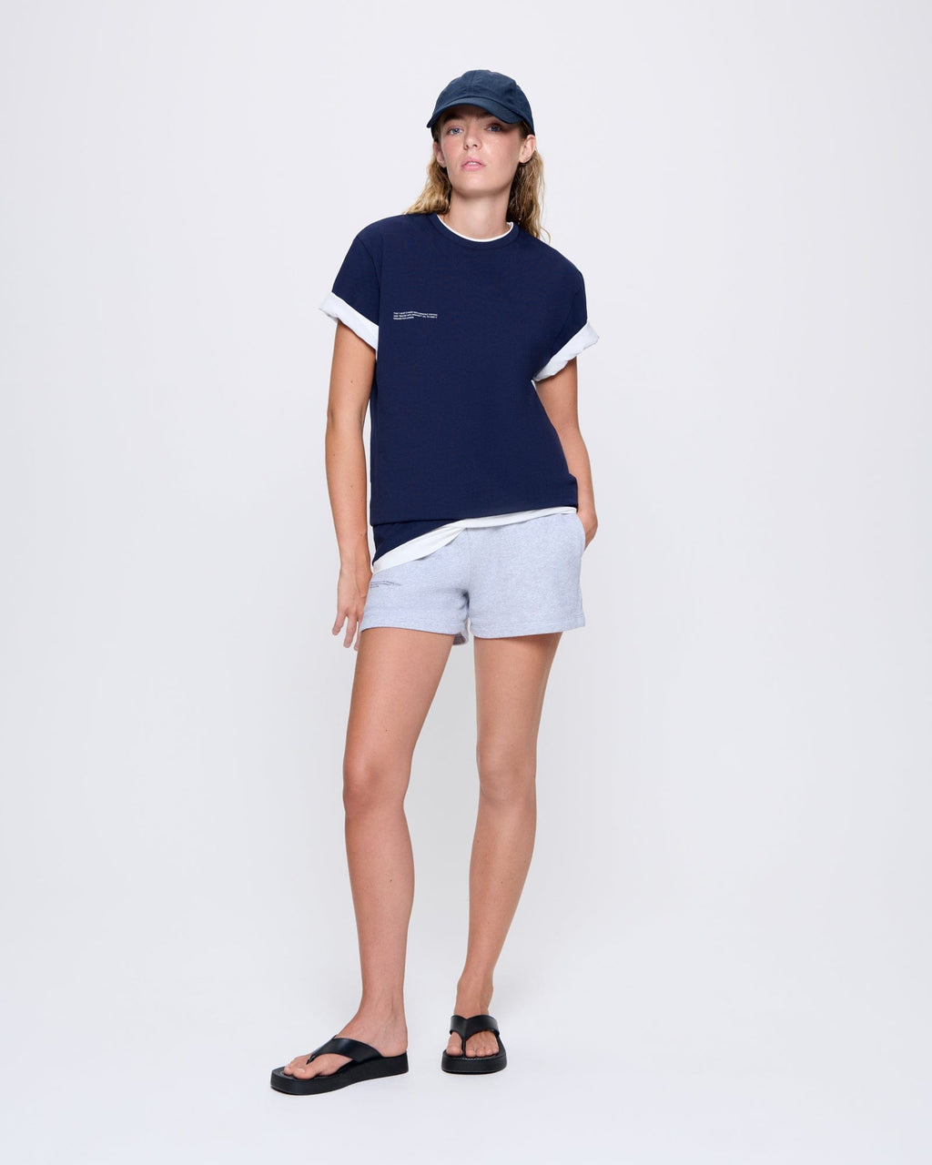 Womens 365 Midweight T-shirt—Navy
