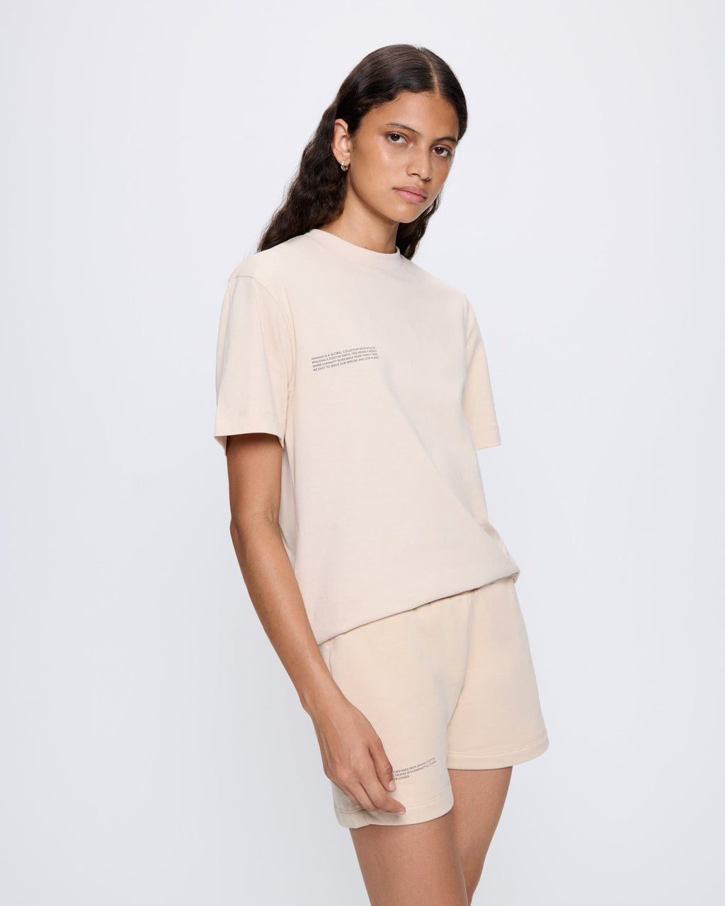 Womens 365 Midweight T-shirt—sand