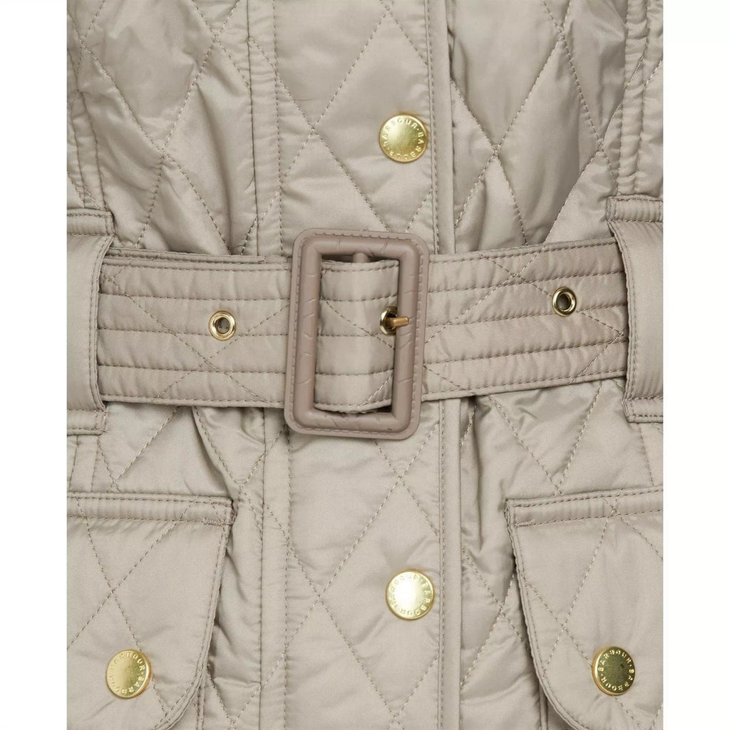 Women's Diamond Quilted Wind Resistant Long Sleeve Slim Fit Quilted Jacket