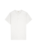 Womens DNA Henley T-Shirt—off-white