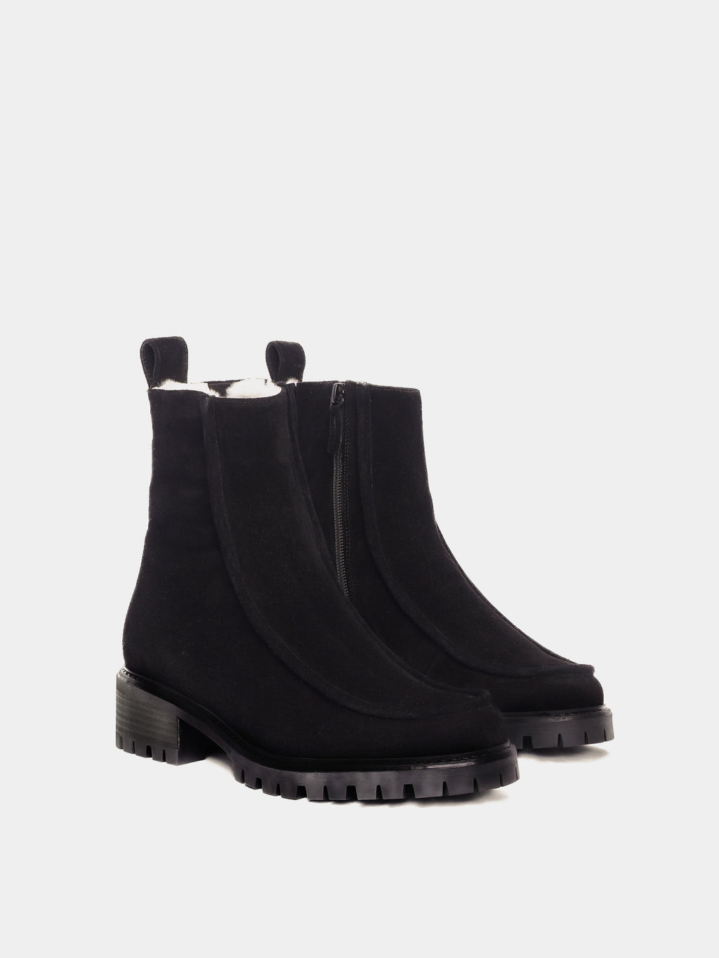 Vigo Black Suede Lined Boot