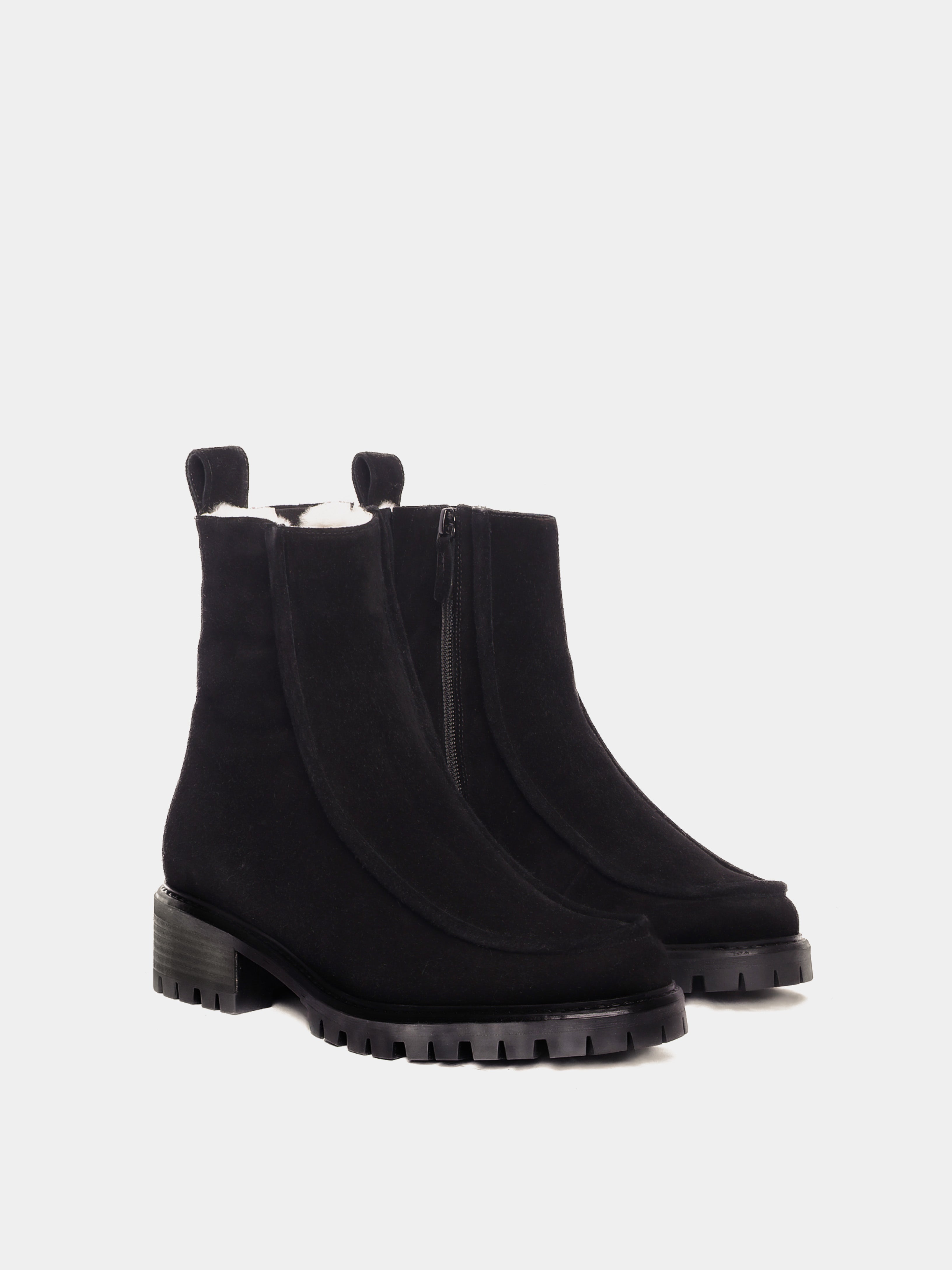 Vigo Black Suede Lined Boot