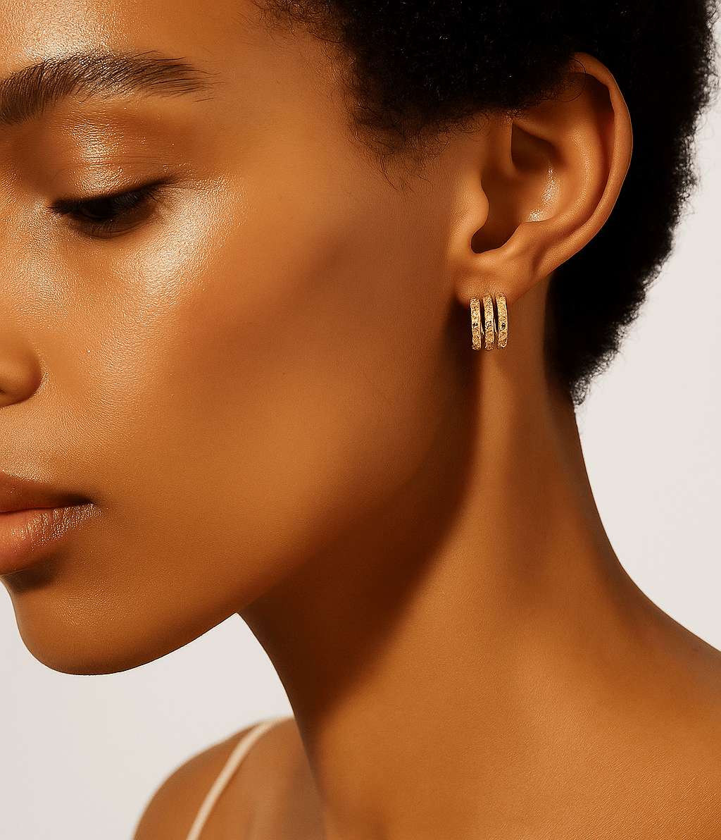 Edge Zircon Hoops