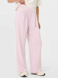 Sweaty Betty Pink Sand Wash Wide Leg Trousers