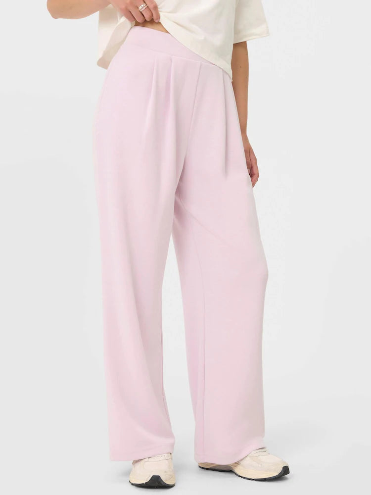 Sweaty Betty Pink Sand Wash Wide Leg Trousers