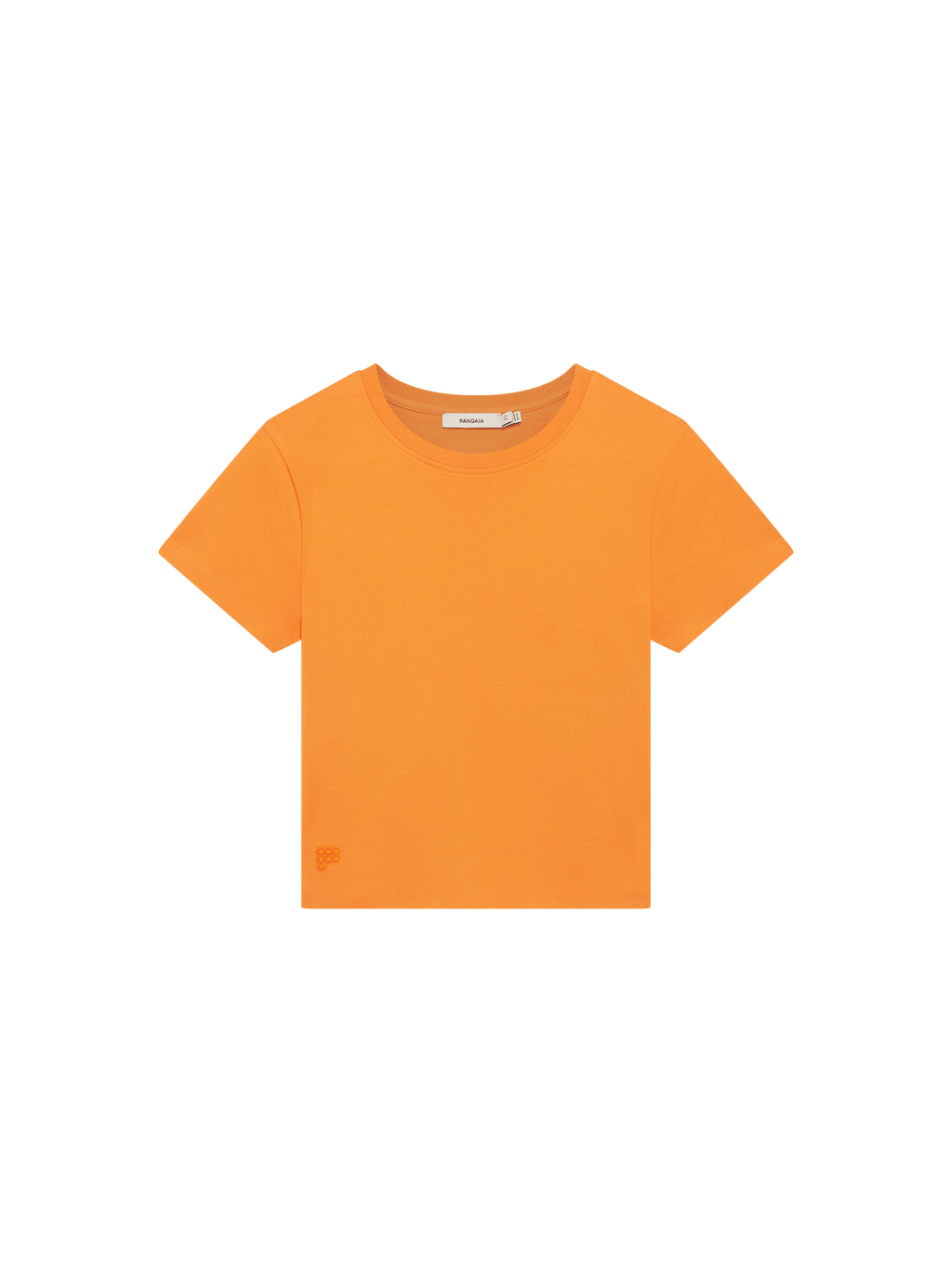 Womens Cropped T-Shirt—Saffron Orange