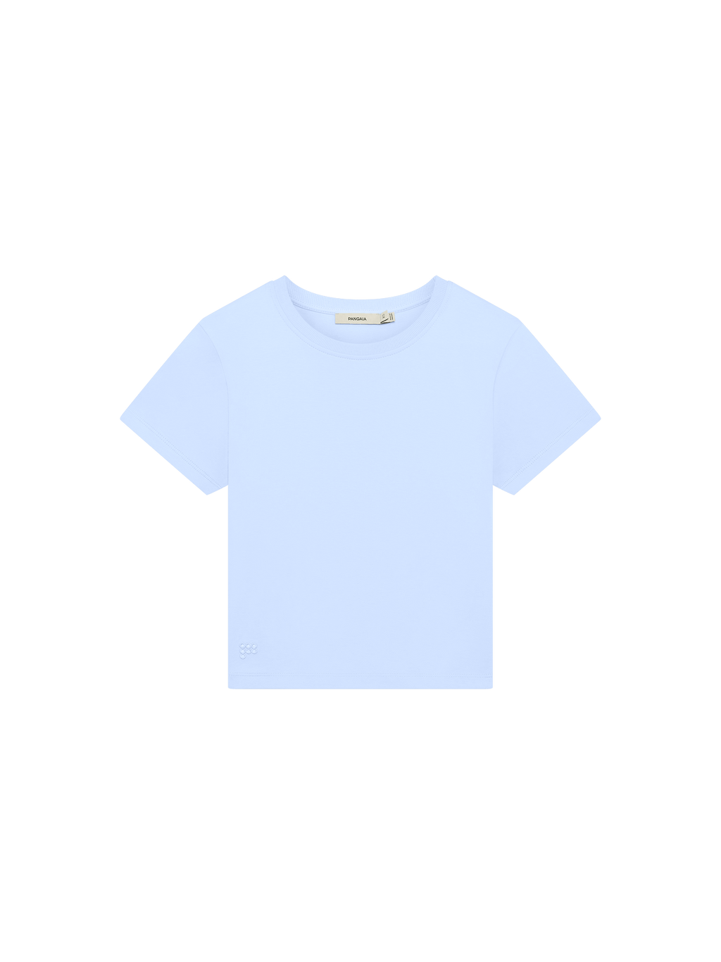 Womens Cropped T-Shirt—Wildflower Blue