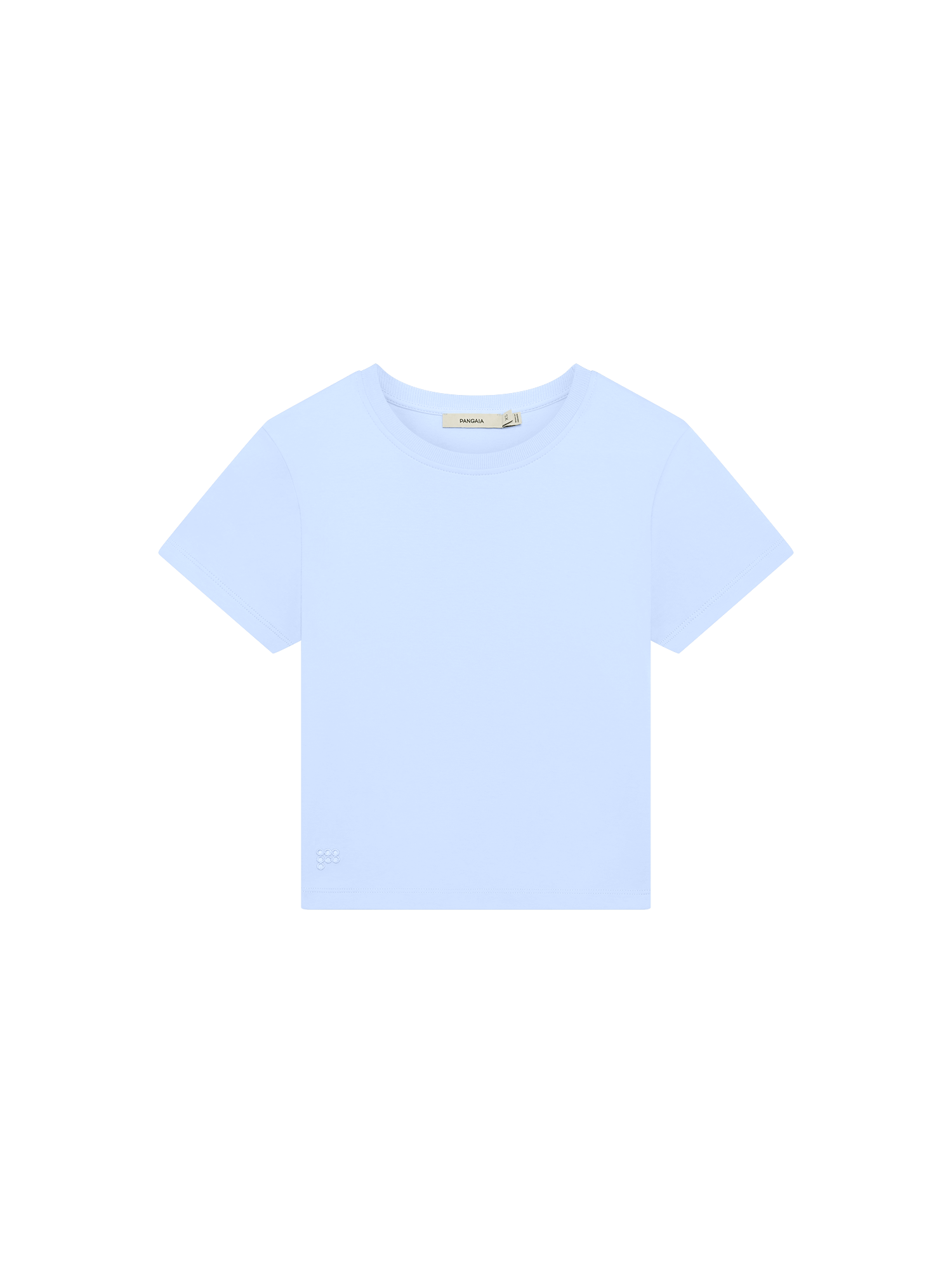 Womens Cropped T-Shirt—Wildflower Blue