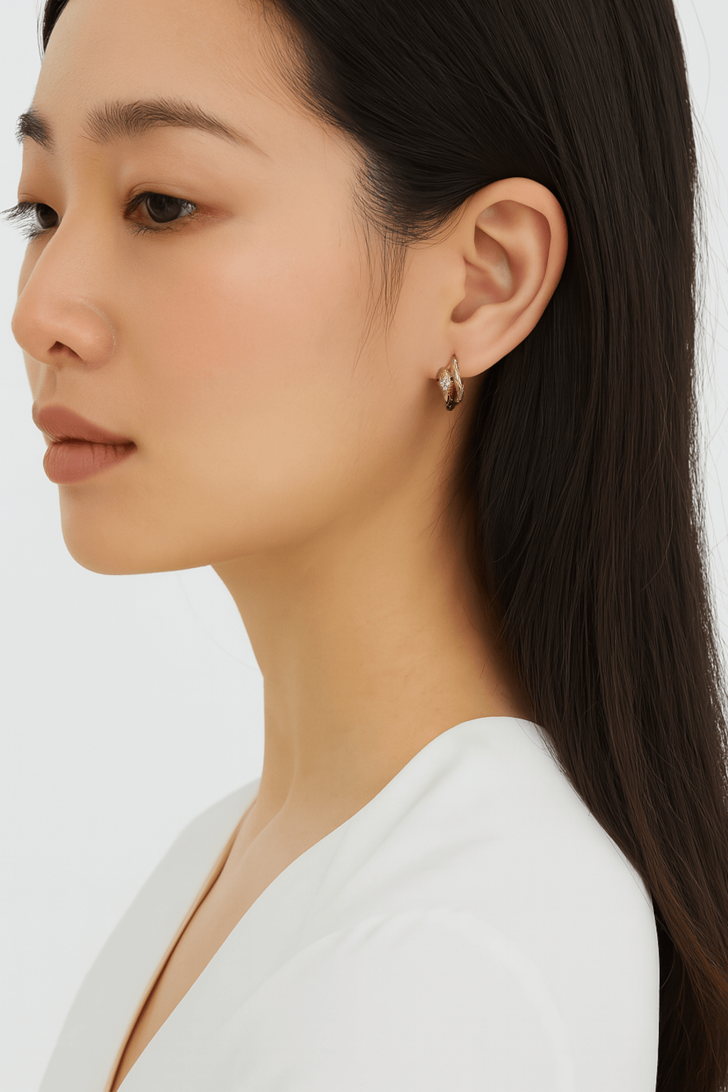Sculpted Serpentine Hoops