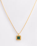 The Malachite Square Necklace