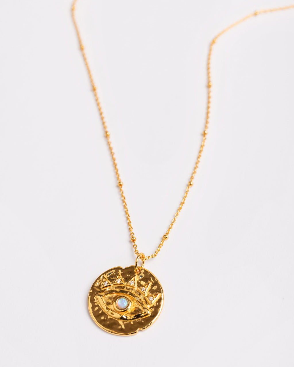 The Moonstone Eye Coin Necklace