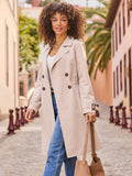 Natural Cinched Waist Trench Coat