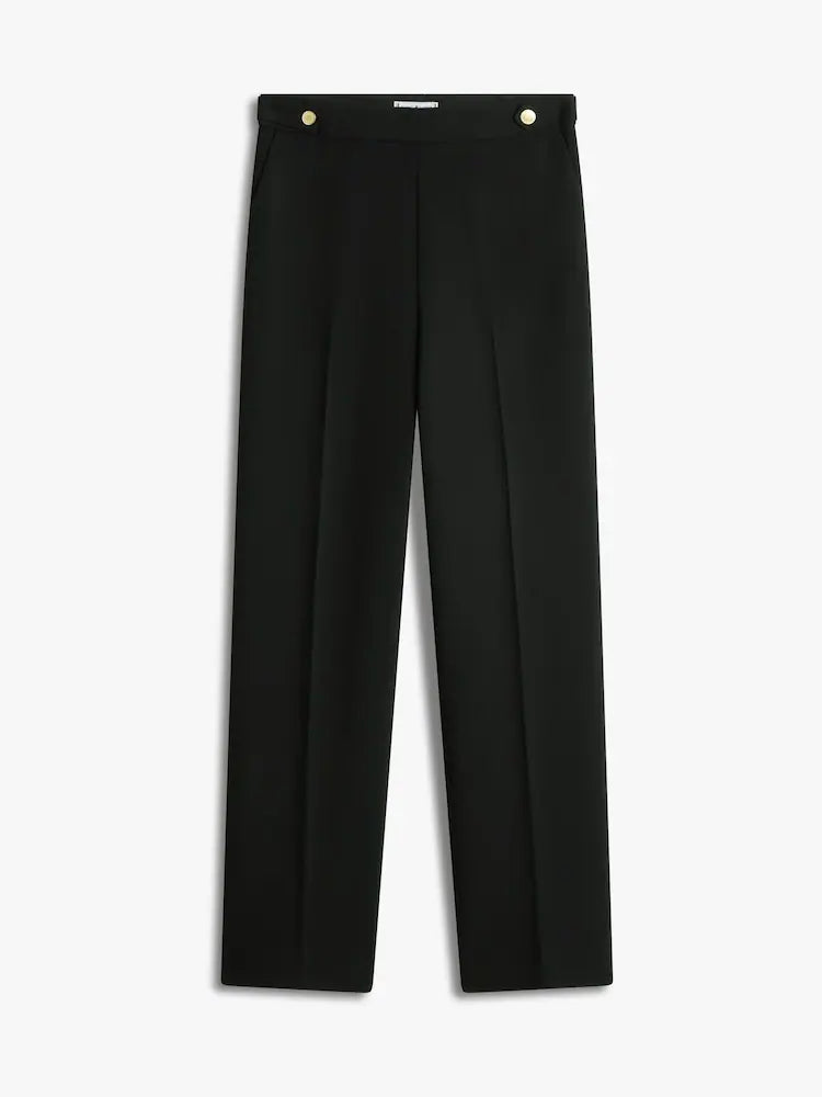 Tommy Hilfiger Black Pressed Crease Straight Leg Trousers