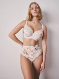 Cream Floral/Green/Pink DD+ Non Pad Full Cup Bras 3 Pack