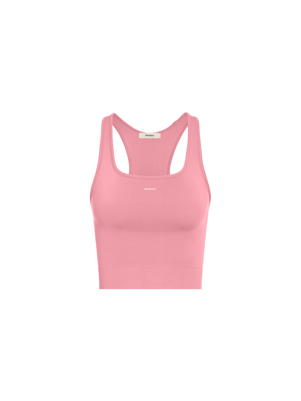 Womens 99% Bio-Based Compressive Ribbed Tank Top—Dewy Rose
