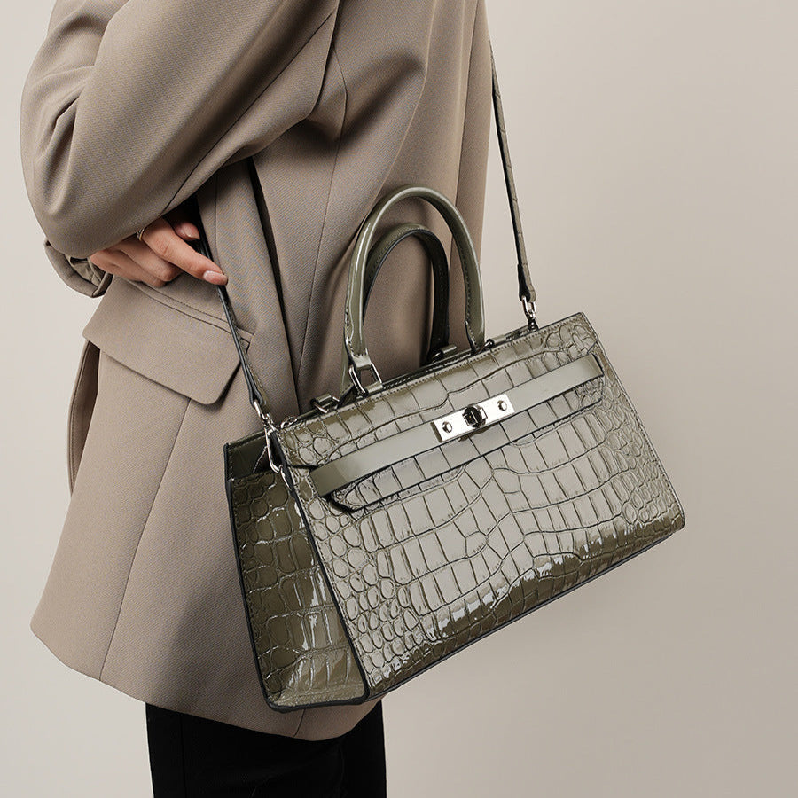 Chic Croc Pattern Tote Bag