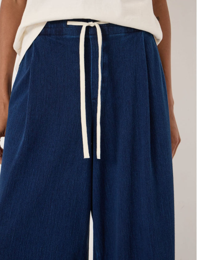 Hush Blue Taylor Jersey Denim Trousers