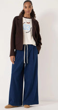 Hush Blue Taylor Jersey Denim Trousers